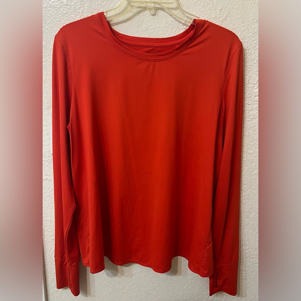Athleta Women’s Work Out Active Wear Top Size Large Long Sleeve